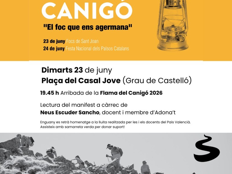 La Flama del Canigó arriba al Grau de Castelló
